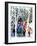 Cross-Country Skiing - Jack & Jill-Beth and Joe Krush-Framed Giclee Print