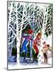 Cross-Country Skiing - Jack & Jill-Beth and Joe Krush-Mounted Giclee Print