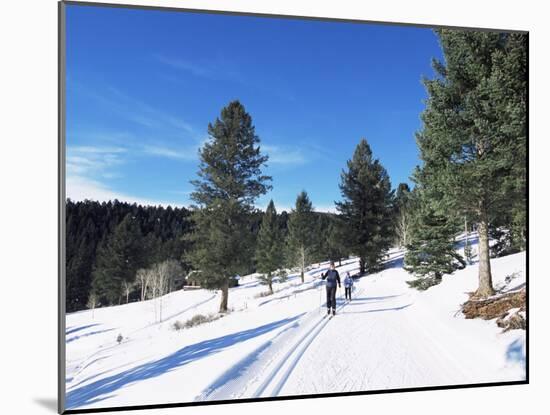 Cross Country Skiing, Lone Mountain, Montana, Western Area, Yellowstone, USA-Alison Wright-Mounted Photographic Print