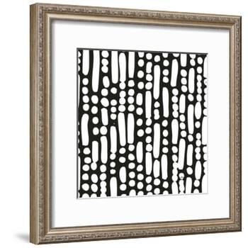 Cross Current Square Up I BW-Cheryl Warrick-Framed Art Print
