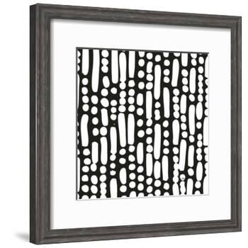 Cross Current Square Up I BW-Cheryl Warrick-Framed Art Print