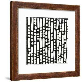 Cross Current Square Up I BW-Cheryl Warrick-Framed Art Print