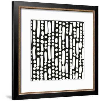 Cross Current Square Up I BW-Cheryl Warrick-Framed Art Print