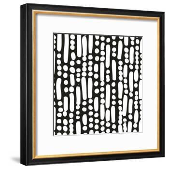 Cross Current Square Up I BW-Cheryl Warrick-Framed Art Print