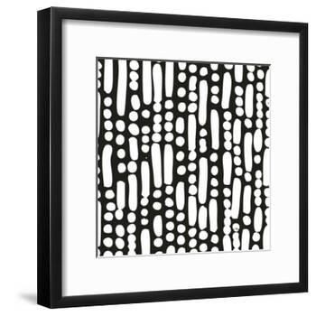 Cross Current Square Up I BW-Cheryl Warrick-Framed Art Print