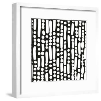 Cross Current Square Up I BW-Cheryl Warrick-Framed Art Print
