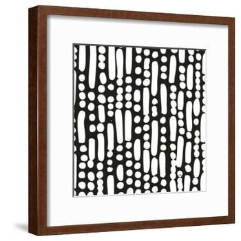 Cross Current Square Up I BW-Cheryl Warrick-Framed Art Print