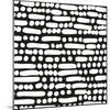 Cross Current Square Up III BW-Cheryl Warrick-Mounted Art Print