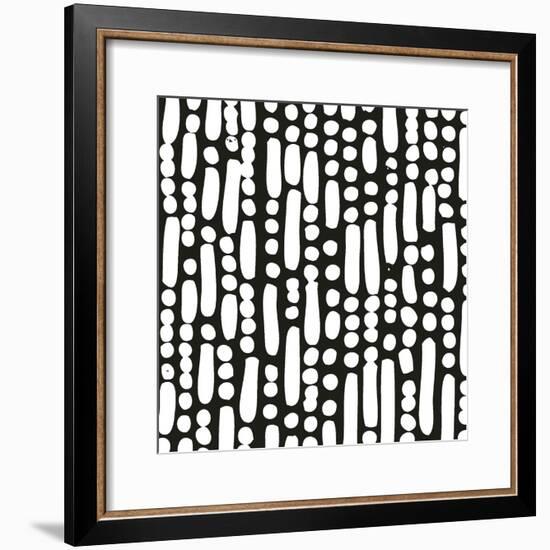 Cross Current Square Up IV BW-Cheryl Warrick-Framed Art Print