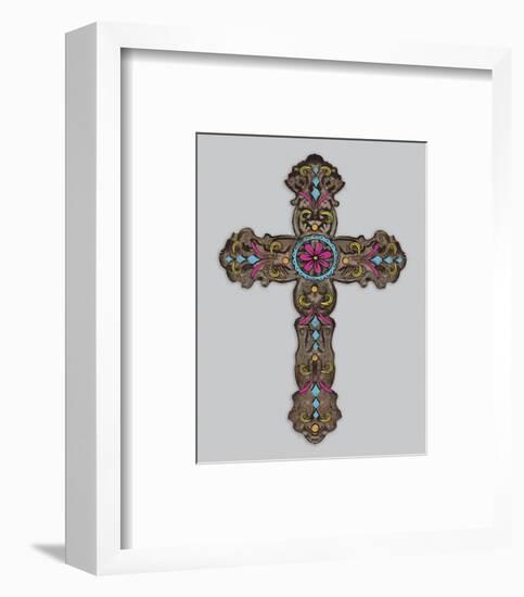 Cross III-Maria Mendez-Framed Art Print