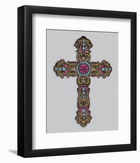 Cross III-Maria Mendez-Framed Art Print