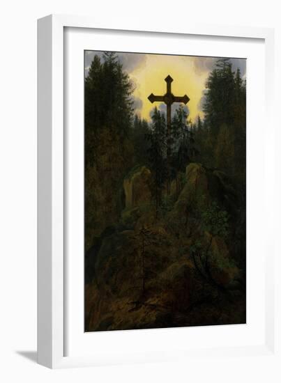 Cross in the Mountains, 1815-20-Caspar David Friedrich-Framed Giclee Print