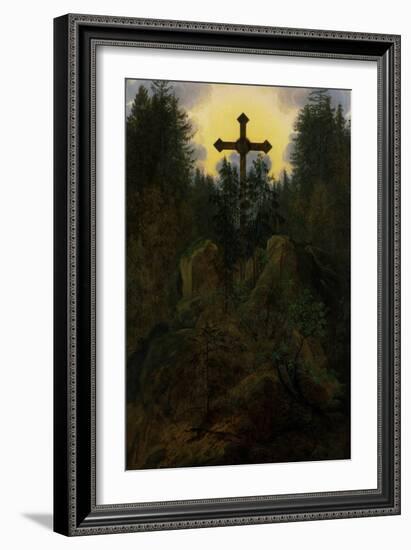 Cross in the Mountains, 1815-20-Caspar David Friedrich-Framed Giclee Print