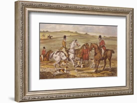 Cross Meeting-Henry Thomas Alken-Framed Art Print