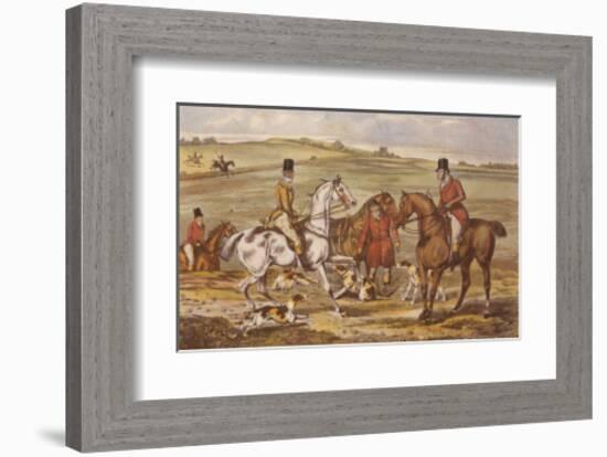 Cross Meeting-Henry Thomas Alken-Framed Art Print