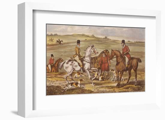 Cross Meeting-Henry Thomas Alken-Framed Art Print