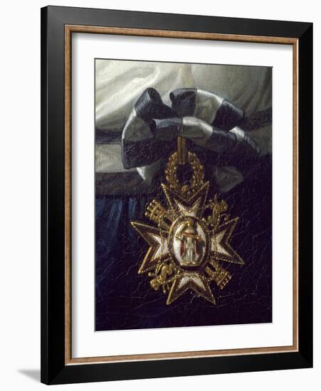 Cross of Honor, Detail from Portrait of Maria Luisa of Bourbon-Frank Feller-Framed Giclee Print
