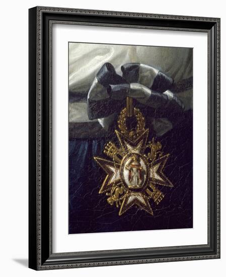 Cross of Honor, Detail from Portrait of Maria Luisa of Bourbon-Frank Feller-Framed Giclee Print