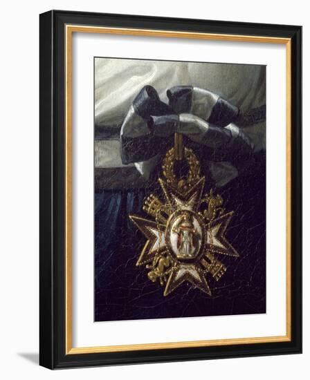 Cross of Honor, Detail from Portrait of Maria Luisa of Bourbon-Frank Feller-Framed Giclee Print