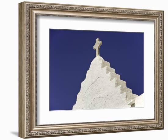 Cross on Top of Gable-Danny Lehman-Framed Photographic Print