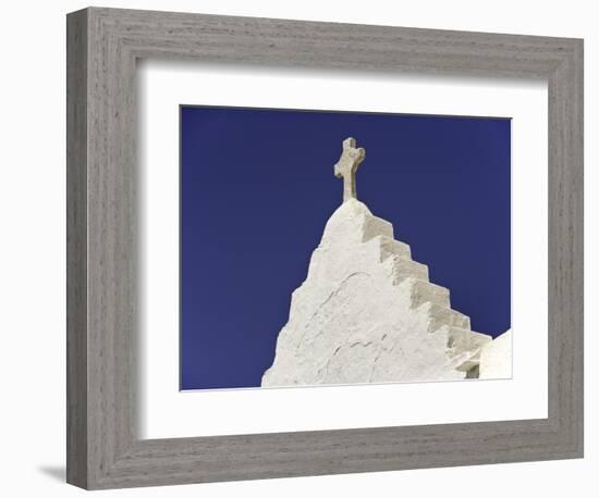 Cross on Top of Gable-Danny Lehman-Framed Photographic Print