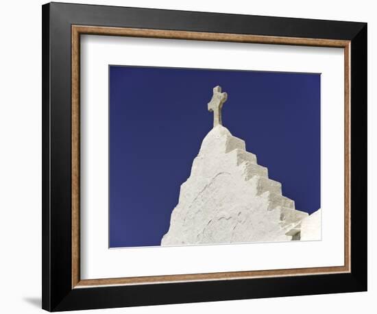 Cross on Top of Gable-Danny Lehman-Framed Photographic Print