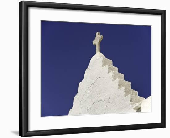 Cross on Top of Gable-Danny Lehman-Framed Photographic Print