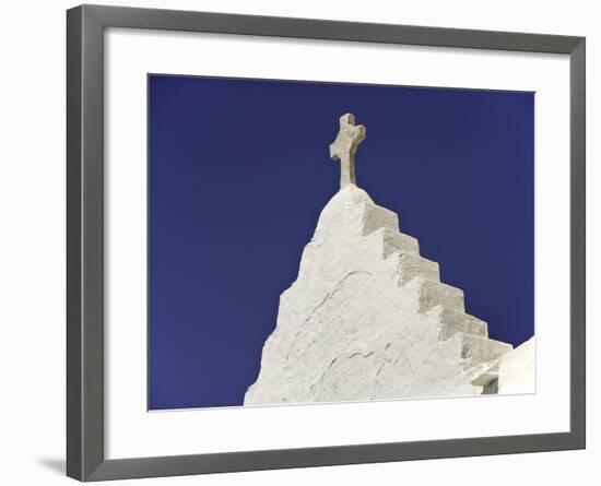 Cross on Top of Gable-Danny Lehman-Framed Photographic Print