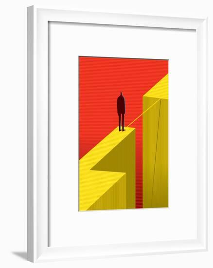 Cross Other Side-bbay-Framed Art Print