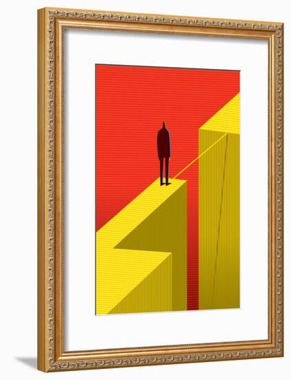 Cross Other Side-bbay-Framed Art Print