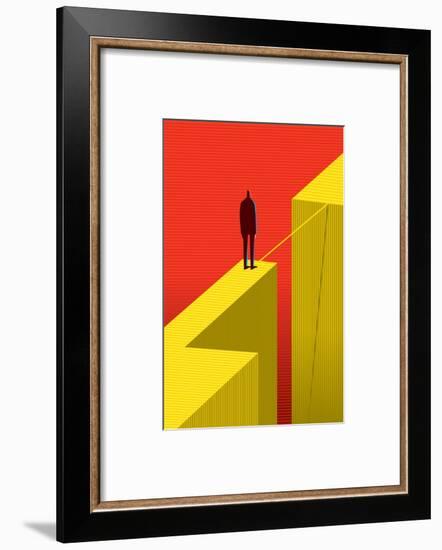 Cross Other Side-bbay-Framed Art Print