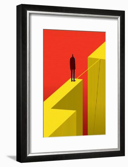 Cross Other Side-bbay-Framed Art Print