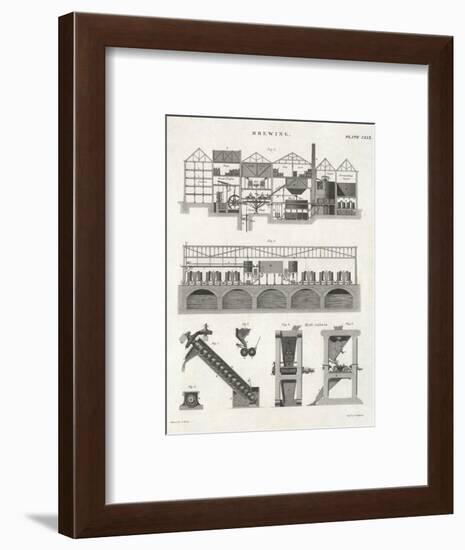 Cross-Section of Brewery-null-Framed Photographic Print