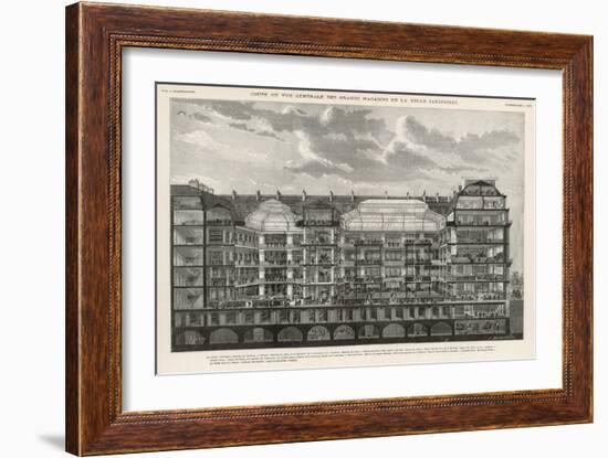 Cross-Section of la Belle Jardiniere Paris-null-Framed Art Print