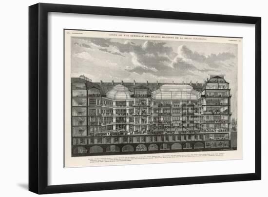 Cross-Section of la Belle Jardiniere Paris-null-Framed Art Print