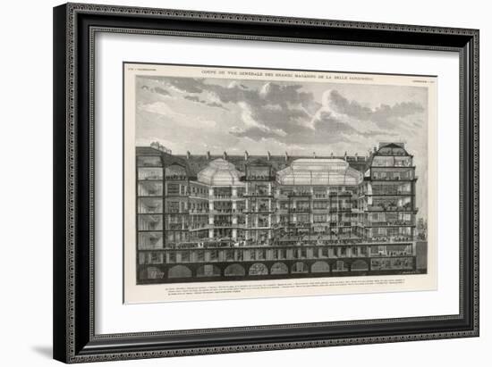 Cross-Section of la Belle Jardiniere Paris-null-Framed Art Print