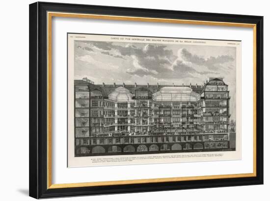 Cross-Section of la Belle Jardiniere Paris-null-Framed Art Print