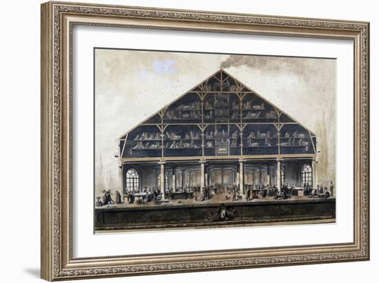 Cross-Section of Queen Marie Antoinette's Laundry at Versailles-null-Framed Giclee Print