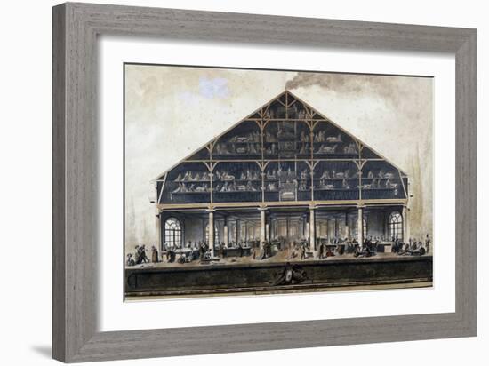 Cross-Section of Queen Marie Antoinette's Laundry at Versailles-null-Framed Giclee Print