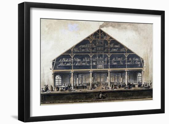 Cross-Section of Queen Marie Antoinette's Laundry at Versailles-null-Framed Giclee Print