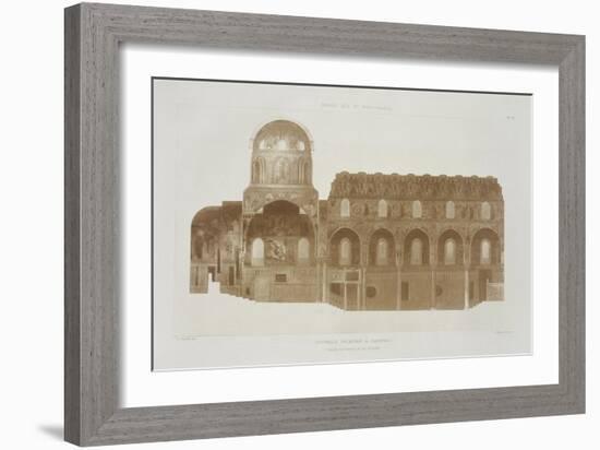 Cross-Section of the Palatine Chapel, Palermo, Sicily-French School-Framed Giclee Print