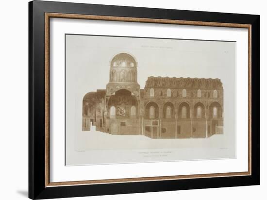 Cross-Section of the Palatine Chapel, Palermo, Sicily-French School-Framed Giclee Print