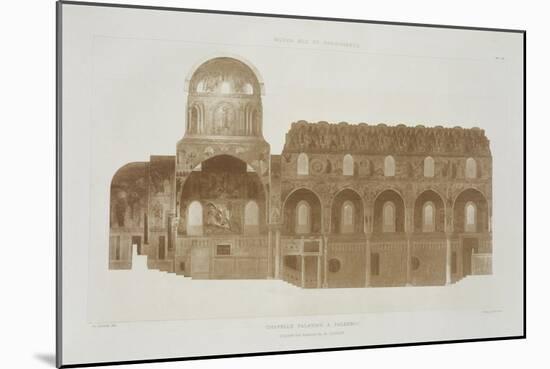 Cross-Section of the Palatine Chapel, Palermo, Sicily-French School-Mounted Giclee Print