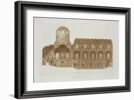 Cross-Section of the Palatine Chapel, Palermo, Sicily-French School-Framed Giclee Print