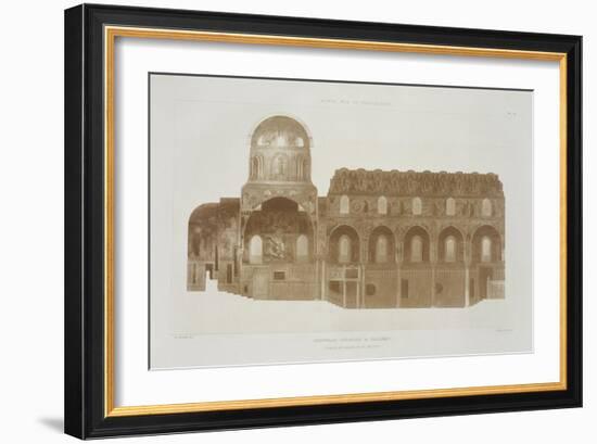 Cross-Section of the Palatine Chapel, Palermo, Sicily-French School-Framed Giclee Print