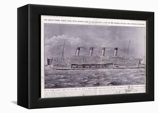 Cross-Section of the S S Titanic-null-Framed Premier Image Canvas