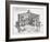 Cross-Section of Villa Caprarola, Bagnaia-Giovanni Battista Falda-Framed Giclee Print