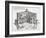 Cross-Section of Villa Caprarola, Bagnaia-Giovanni Battista Falda-Framed Giclee Print