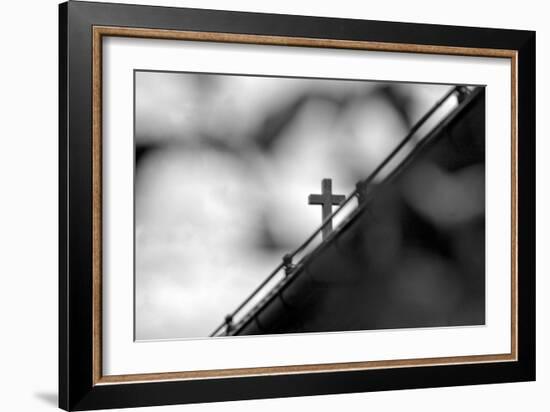Cross Through The Trees-null-Framed Photo