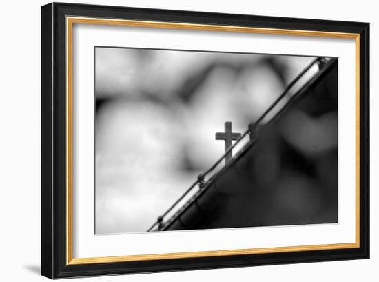 Cross Through The Trees-null-Framed Photo